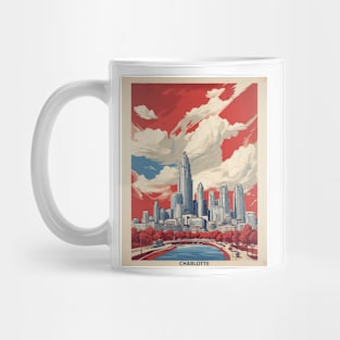 Charlotte North Carolina United States of America Tourism Vintage Poster Mug